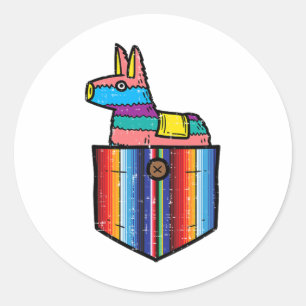 Adesivo Pocket Pinata Serape Cinco De Mayo Mexicano Fiesta