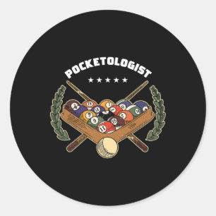 Adesivo Pocketologista Billiard Player Snooker Piscina 8 L