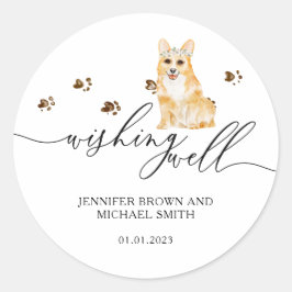 Adesivo Poço de Desejos cachorrinho Corgi