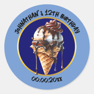 Adesivo Poço de sorvete de chocolate cascata perfurações c