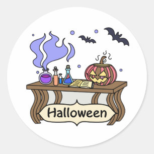 Adesivo Poções mágicas do Halloween de Kawaii - Bruxaria