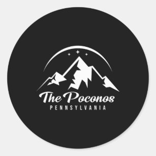 Adesivo Poconos Pennsylvania Ski Resort Skiing Snowboa