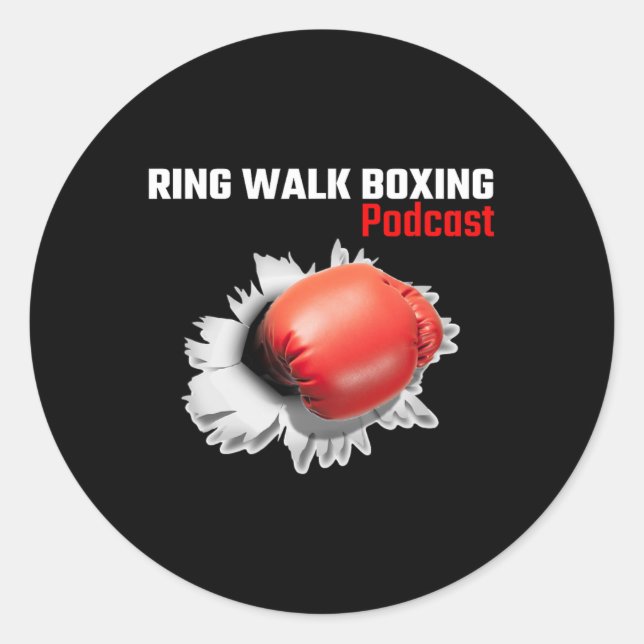 Adesivo Podcast de boxing Walk (Frente)
