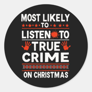 Adesivo Podcast Natal do Mistério de Assassinato - Mais Pr