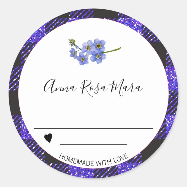 Adesivo *~* Pode uva AP30 Buffalo Gingham Homemade Heart (Frente)