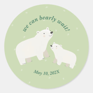 Adesivo Podemos aguardar a Placa de Papel de chá de fralda