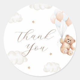 Adesivo Podemos Esperar Chá de fraldas Azul