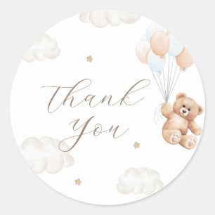 Adesivo Podemos Esperar Chá de fraldas Azul