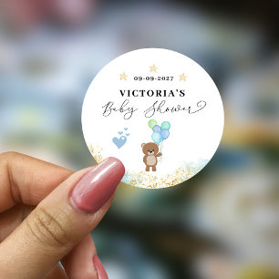 Adesivo Podemos esperar Chá de fraldas de boas-vindas