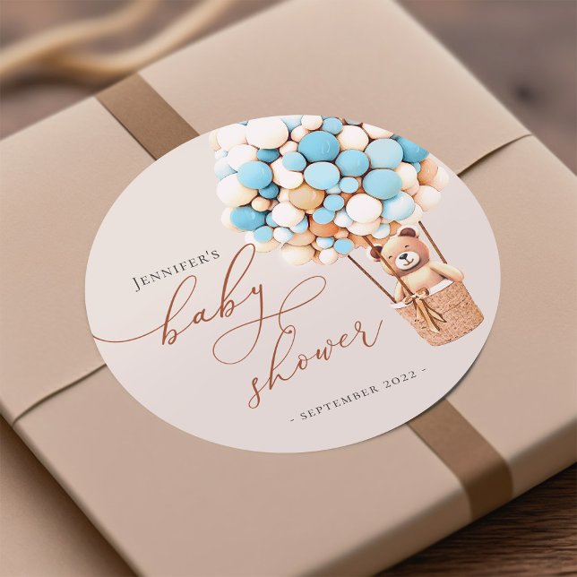 Adesivo Podemos Esperar! Stic circular clássico do chá de  (Criador carregado)