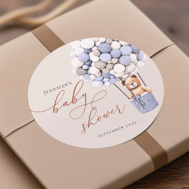 Adesivo Podemos Esperar! Stic circular clássico do chá de 