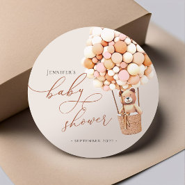 Adesivo Podemos Esperar! Stic circular clássico do chá de 