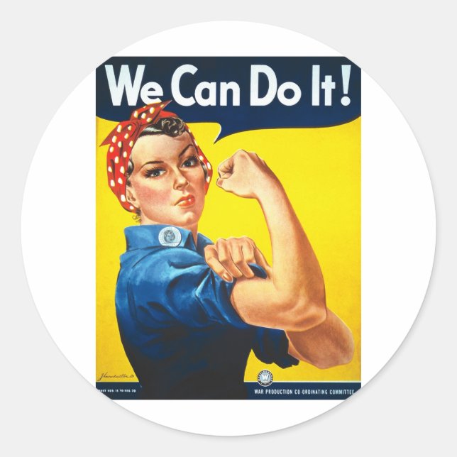 Adesivo Podemos Fazer Isso! Rosie the Riveter (Frente)