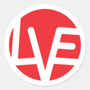 Adesivo Poder do amor 3" Stickersl redondo clássico