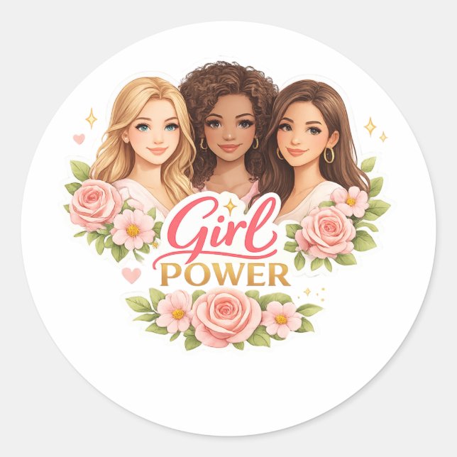 Adesivo Poder feminino (Frente)