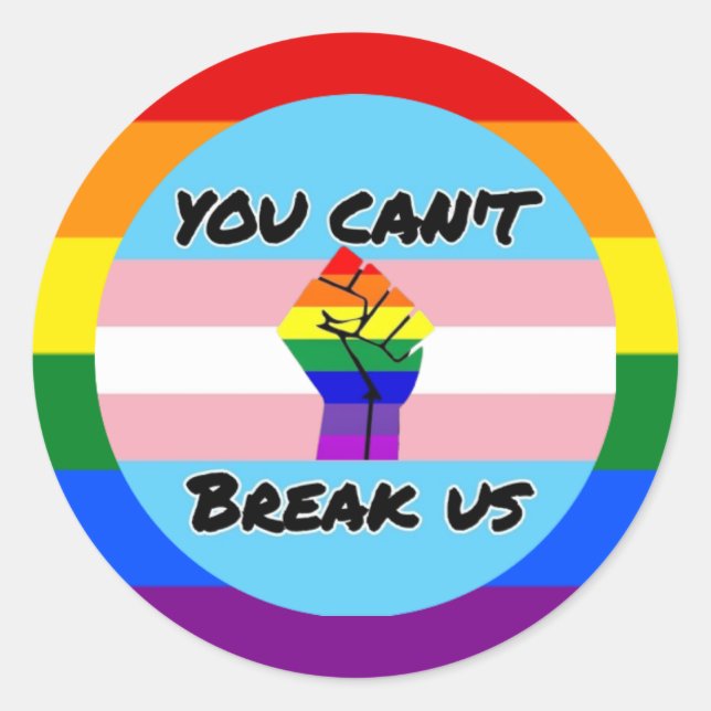 Adesivo Poder transgênero (Frente)