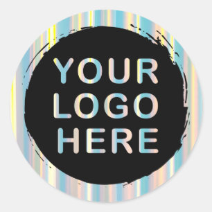 Adesivo Pódio de Luxo Com Logotipo Personalizado Holográfi