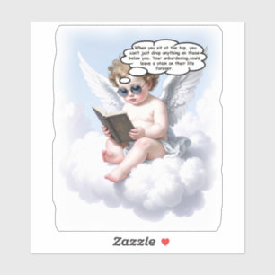 Adesivo Poetic Cherub Wisdom