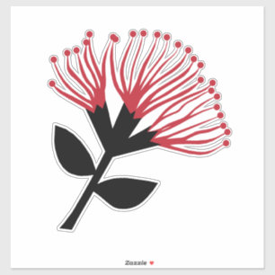 Adesivo Pohutukawa Flower, Nova Zelândia