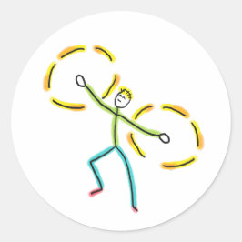 Adesivo Poi Spinning Stickman
