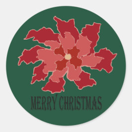 Adesivo Poinsétia Feliz Natal