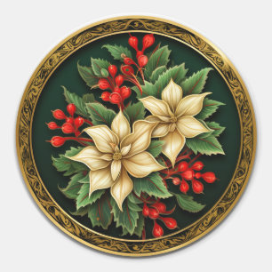 Adesivo Poinsettia Holly e Ivy Opulenta