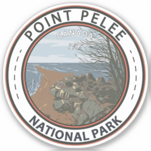 Adesivo Point Pelee National Park Viagem Art Vintage