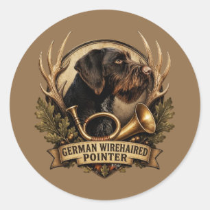 Adesivo Pointer Alemão de Pelo Cabeludo