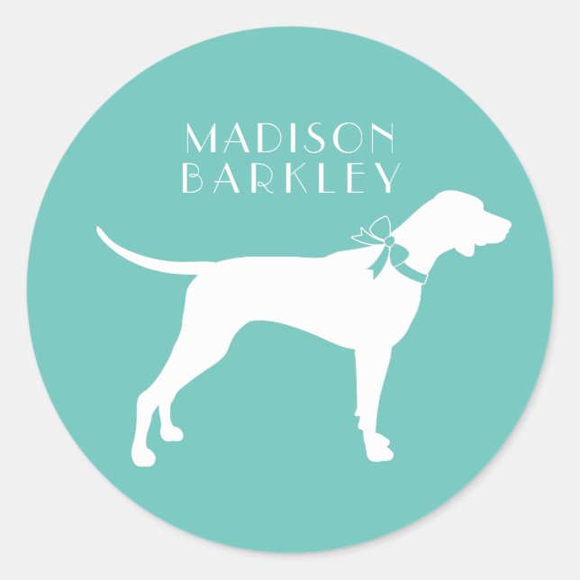 Adesivo Pointer Dog Puppy English Setter (Frente)