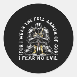 Adesivo Pois Eu Visto A Armadura Completa De Deus Eu Não T