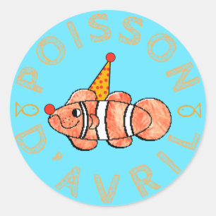 Adesivo Poisson d’Avril / April Fool's Fish