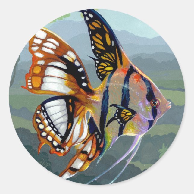 Adesivo "Poissons Volants : Étude I" Sticker (Frente)