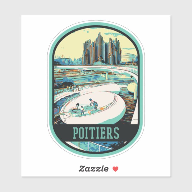 Adesivo Poiticeiro parque científico futuroscope França (Folha)