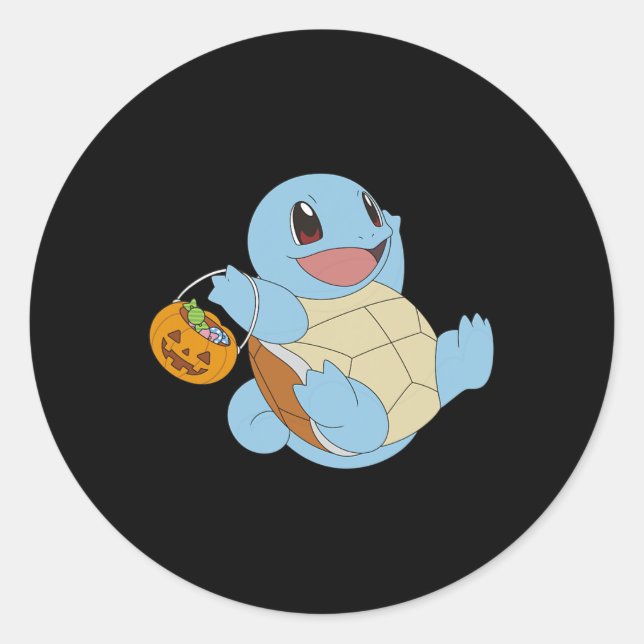 Adesivo Pokémon Halloween Esquadrão Com Seu Truque Ou Trat (Frente)