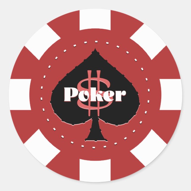 Adesivo Poker Chip Stickers (Frente)