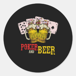 Adesivo Poker E Beer Fantástico Jogo De Poker Jogando Pres
