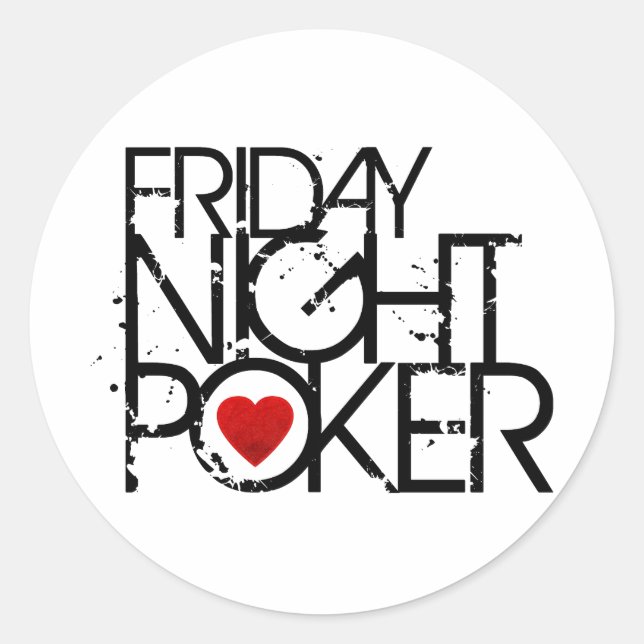 Adesivo Poker Noturno Sexta-feira (Frente)