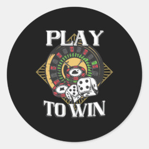 Adesivo Poker Play To Win