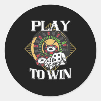 Adesivo Poker Play To Win
