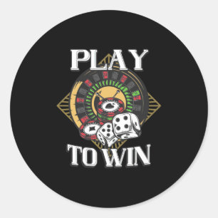 Adesivo Poker Play To Win