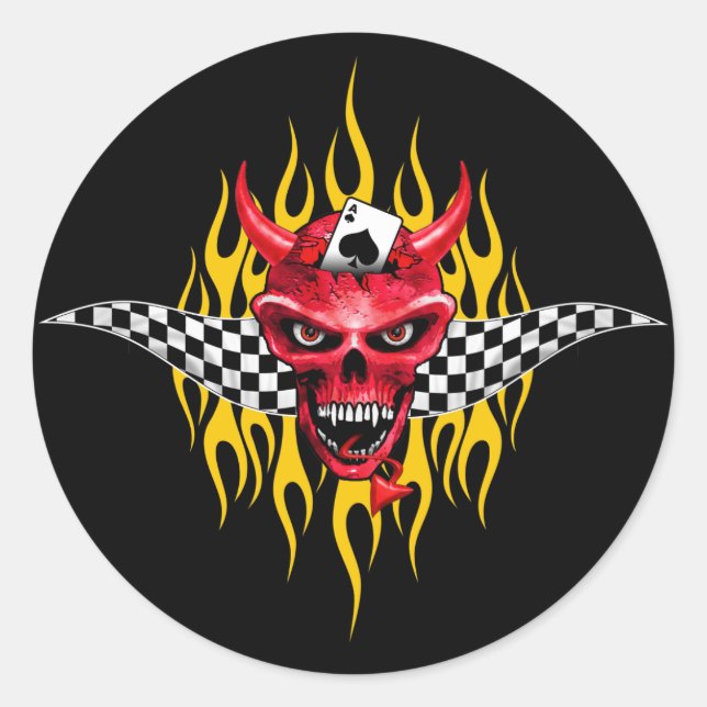 Adesivo Poker Racing Team Sticker (Frente)