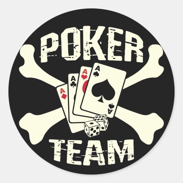 Adesivo Poker Team Sticker (Frente)