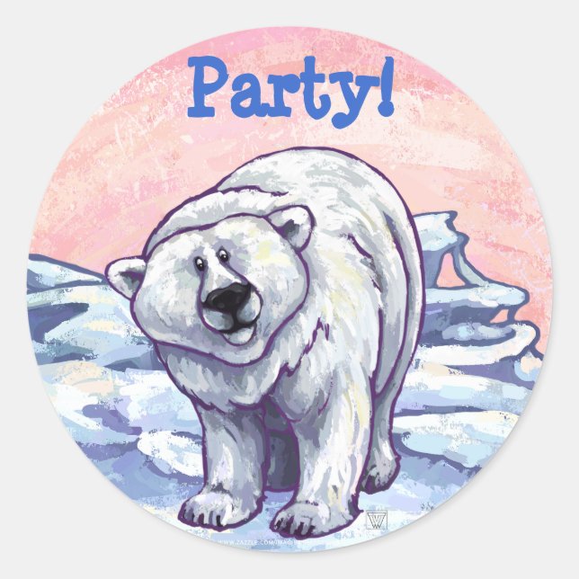 Adesivo Polar Bear Party Center (Frente)