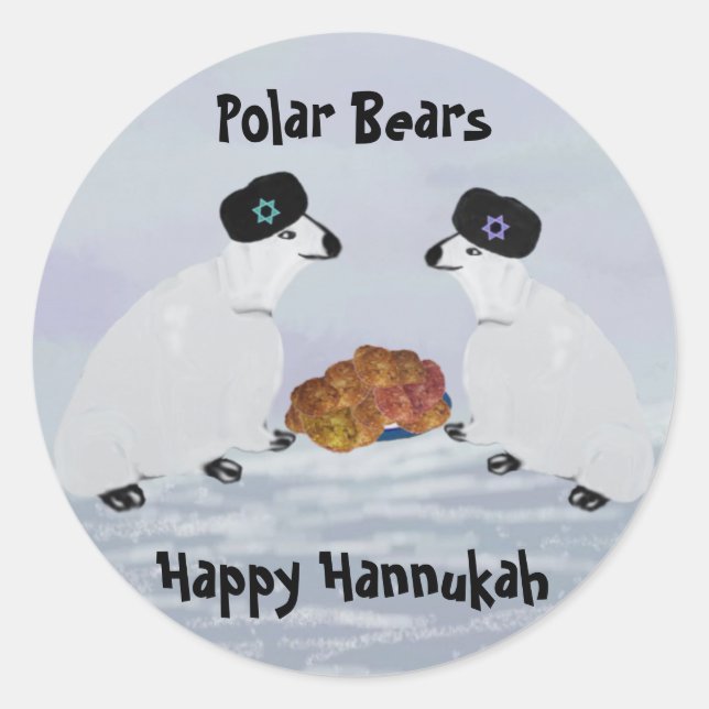 Adesivo Polar Bears Hannukah Nights Stickers (Frente)
