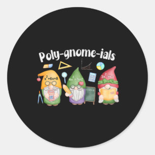 Adesivo Polí-gnomos-iais Gnomos Professor de Álgebra Matem