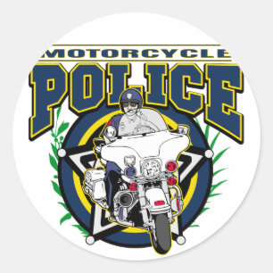Adesivo Polícia da motocicleta