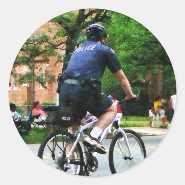 Adesivo Polícia de Bicicleta (Frente)