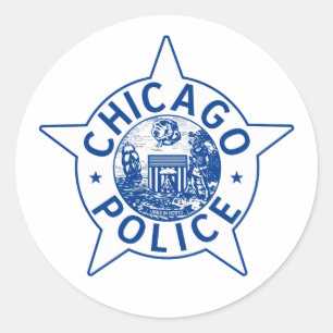 Adesivo Polícia de Chicago (VINTAGE)