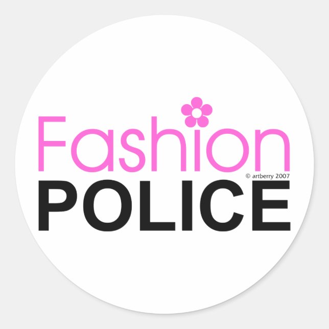 Adesivo Polícia de Moda (Frente)
