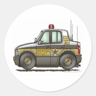 Adesivo Polícia do carro-patrulha do carro do xerife